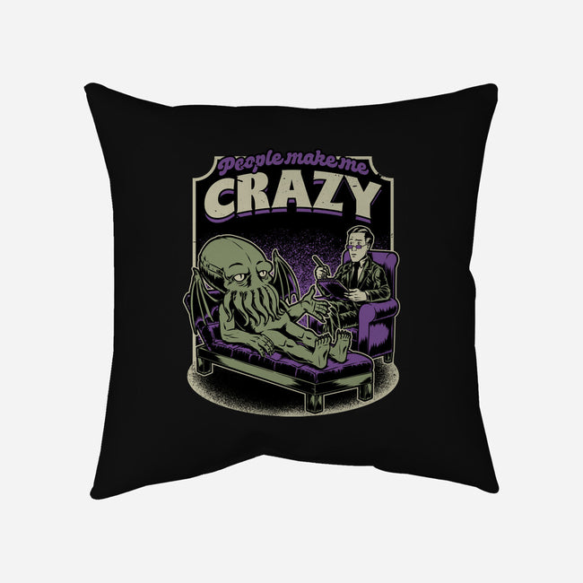 Lovecraft Cthulhu Therapy-None-Removable Cover w Insert-Throw Pillow-Studio Mootant