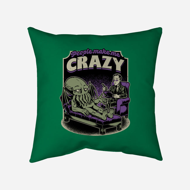 Lovecraft Cthulhu Therapy-None-Removable Cover w Insert-Throw Pillow-Studio Mootant