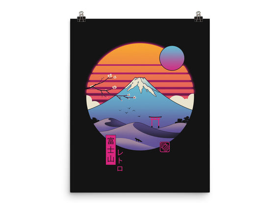 Retro Wave Fuji