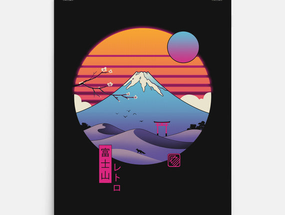 Retro Wave Fuji