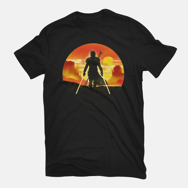The Mandalorian Knight-Unisex-Basic-Tee-kharmazero