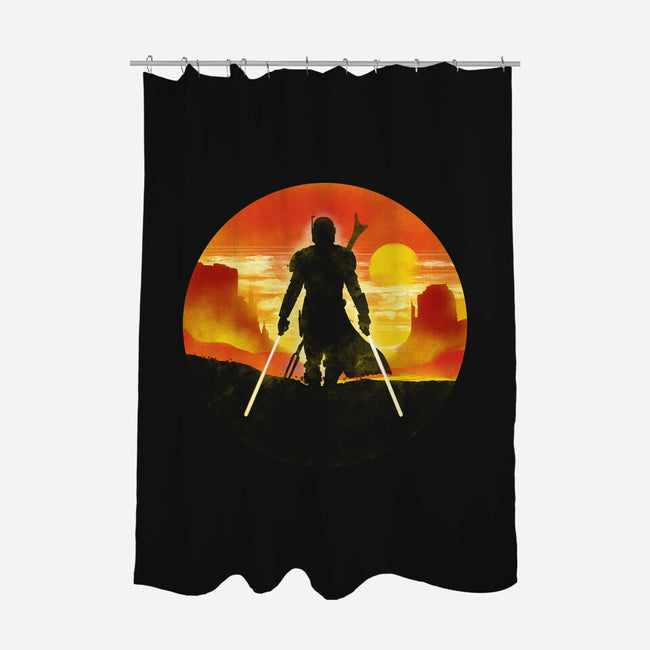 The Mandalorian Knight-None-Polyester-Shower Curtain-kharmazero