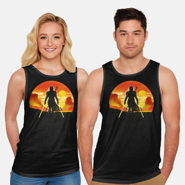The Mandalorian Knight-Unisex-Basic-Tank-kharmazero