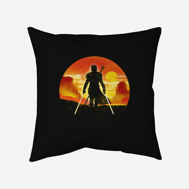 The Mandalorian Knight-None-Removable Cover w Insert-Throw Pillow-kharmazero