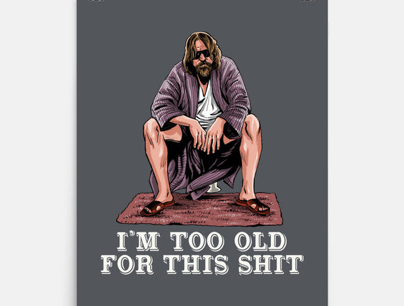 The Dude Is Too Old