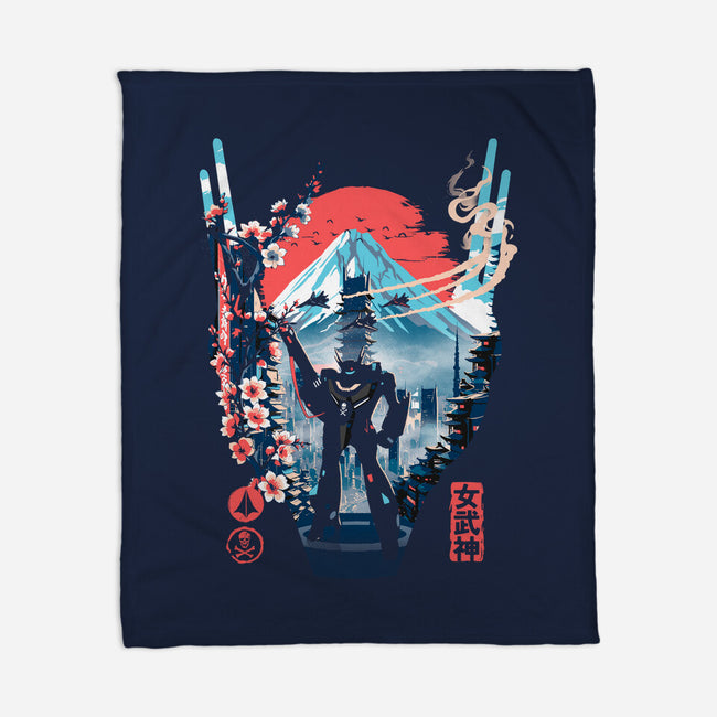 Fortress Of The Valkyrie-None-Fleece-Blanket-Arinesart