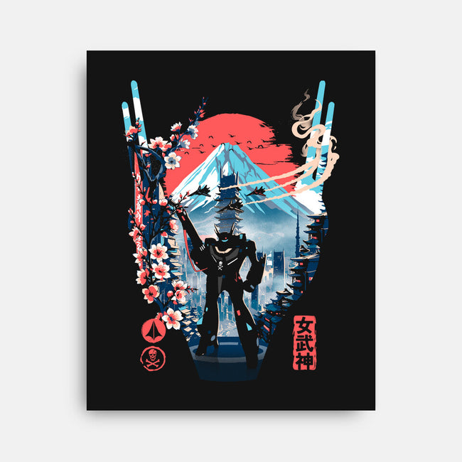 Fortress Of The Valkyrie-None-Stretched-Canvas-Arinesart