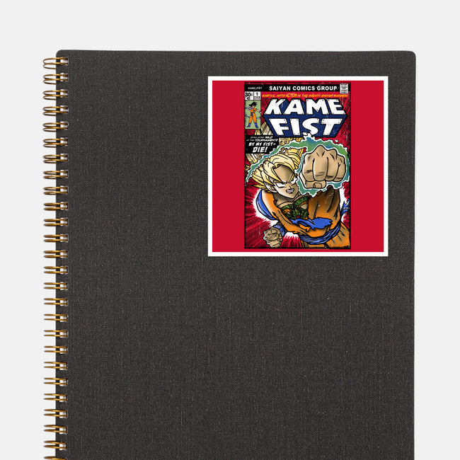 Kame Fist-None-Glossy-Sticker-Arinesart