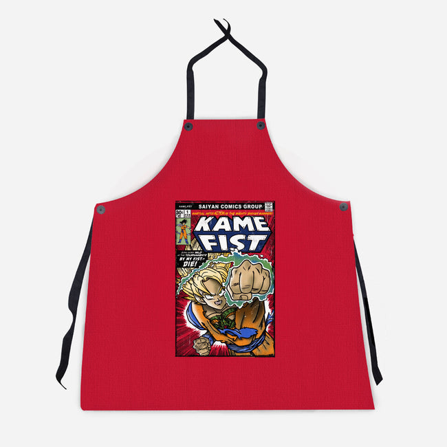 Kame Fist-Unisex-Kitchen-Apron-Arinesart