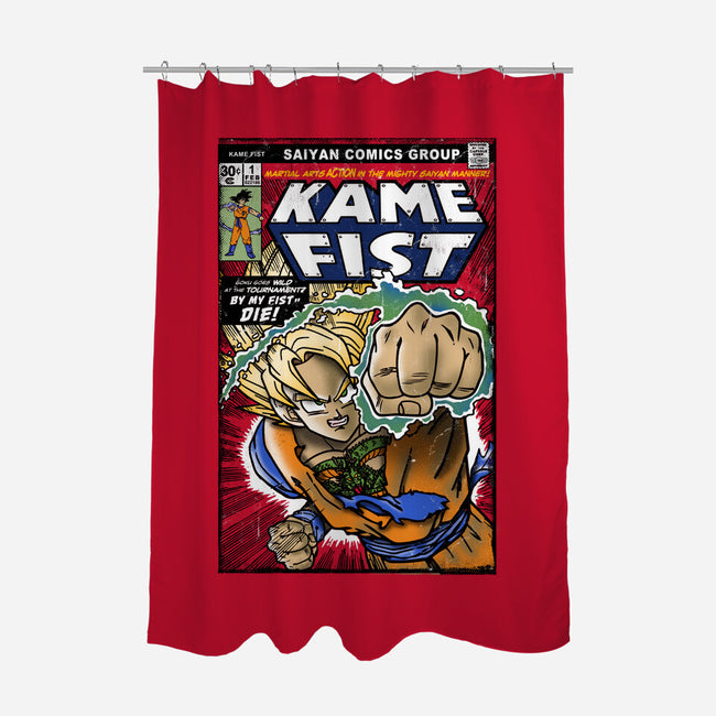Kame Fist-None-Polyester-Shower Curtain-Arinesart