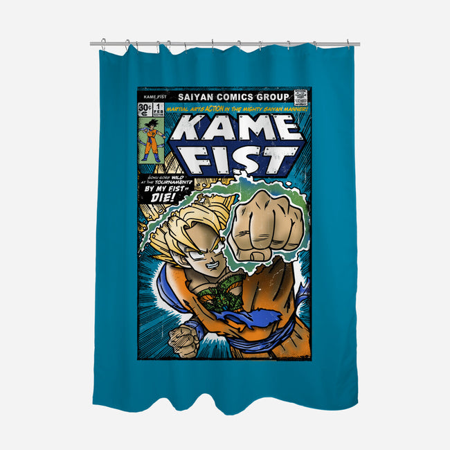 Kame Fist-None-Polyester-Shower Curtain-Arinesart