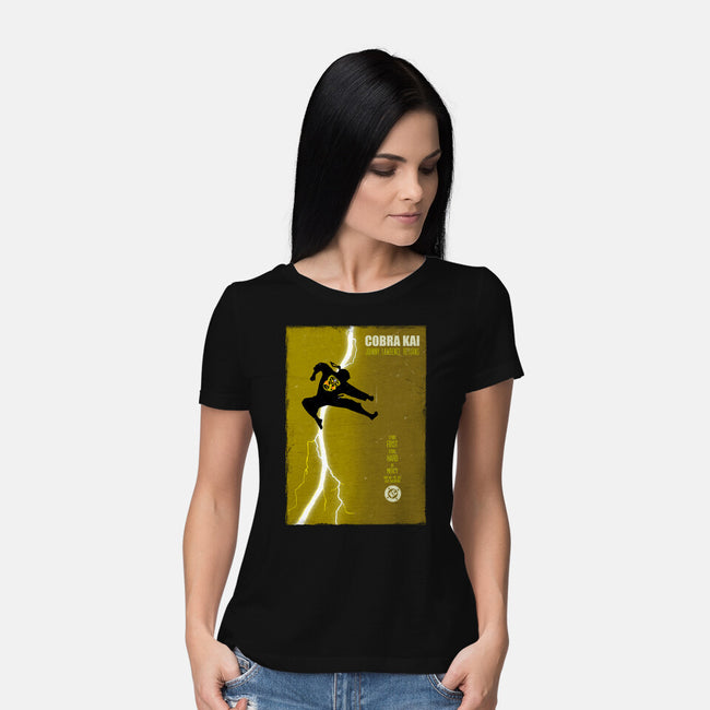 Cobra Kai Returns-Womens-Basic-Tee-Arinesart