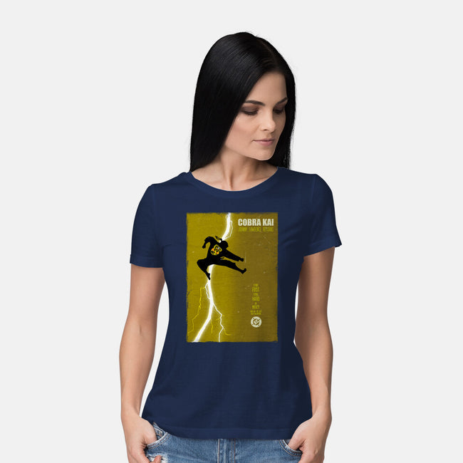 Cobra Kai Returns-Womens-Basic-Tee-Arinesart