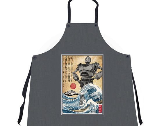 The Iron Giant In Japan Woodblock