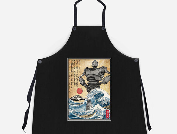 The Iron Giant In Japan Woodblock