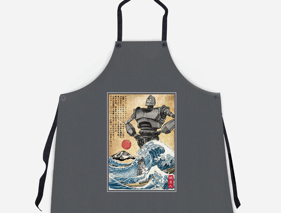 The Iron Giant In Japan Woodblock