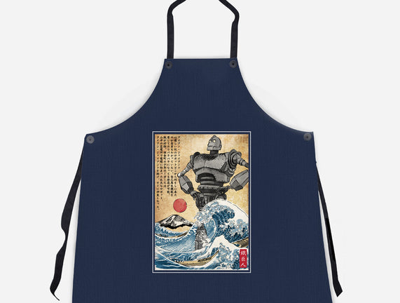 The Iron Giant In Japan Woodblock