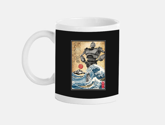 The Iron Giant In Japan Woodblock