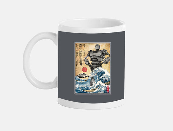 The Iron Giant In Japan Woodblock