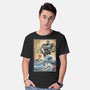 The Iron Giant In Japan Woodblock-Mens-Basic-Tee-DrMonekers