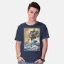 The Iron Giant In Japan Woodblock-Mens-Basic-Tee-DrMonekers