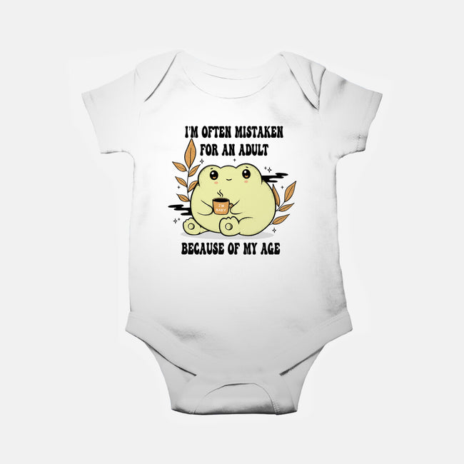 Mistaken For An Adult-Baby-Basic-Onesie-Trendlory