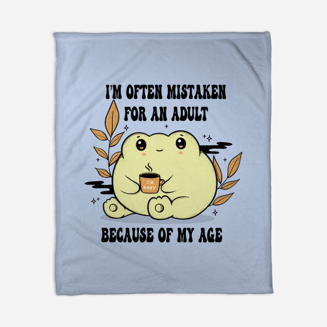 Mistaken For An Adult-None-Fleece-Blanket-Trendlory