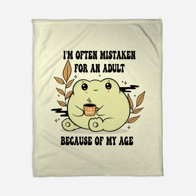 Mistaken For An Adult-None-Fleece-Blanket-Trendlory