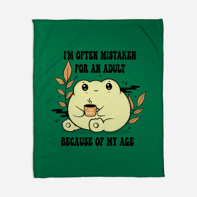 Mistaken For An Adult-None-Fleece-Blanket-Trendlory