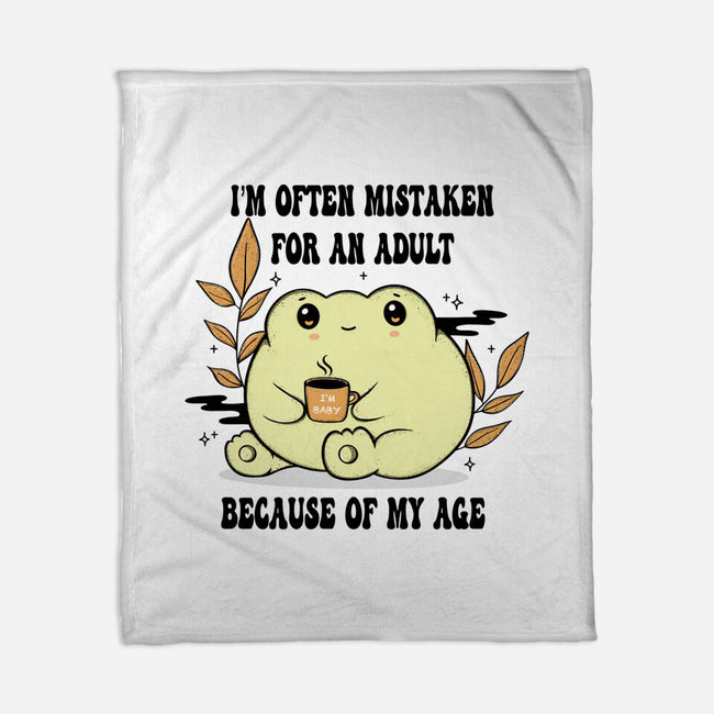 Mistaken For An Adult-None-Fleece-Blanket-Trendlory