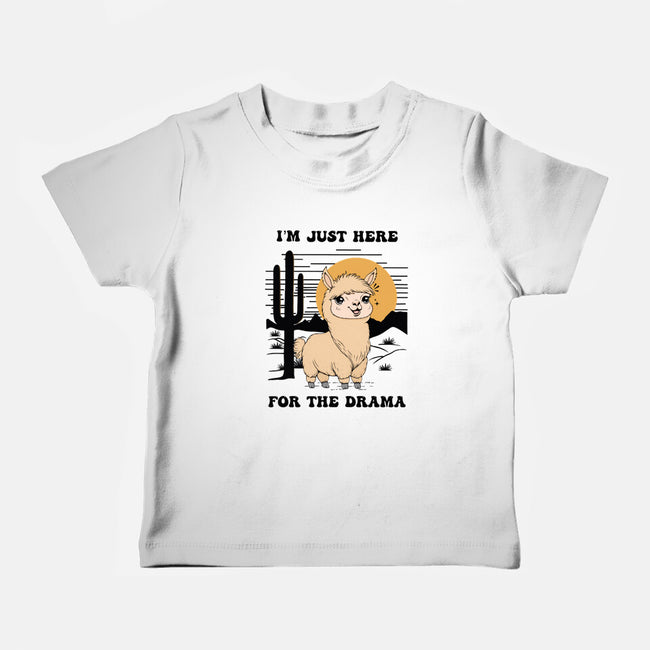 I’m Just Here For The Drama-Baby-Basic-Tee-Trendlory
