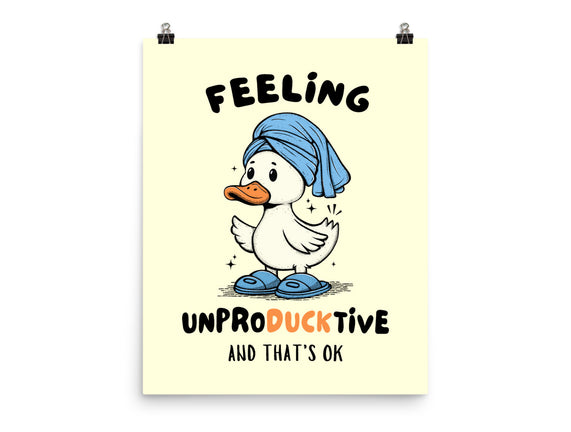 Feeling UnproDUCKtive
