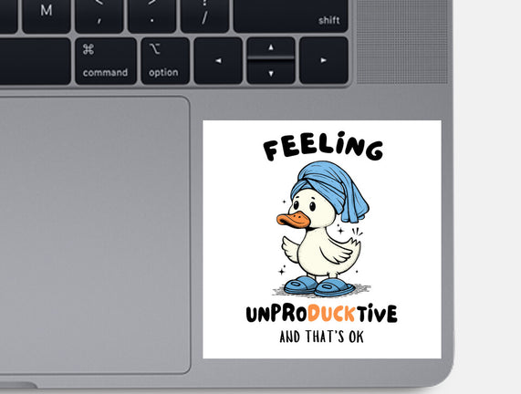 Feeling UnproDUCKtive