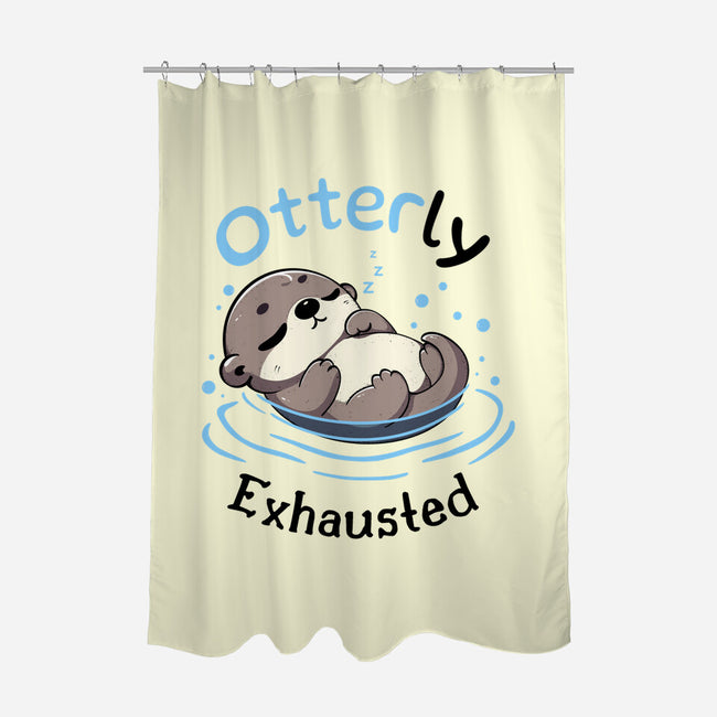 Otterly Exhausted-None-Polyester-Shower Curtain-Trendlory