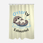 Otterly Exhausted-None-Polyester-Shower Curtain-Trendlory