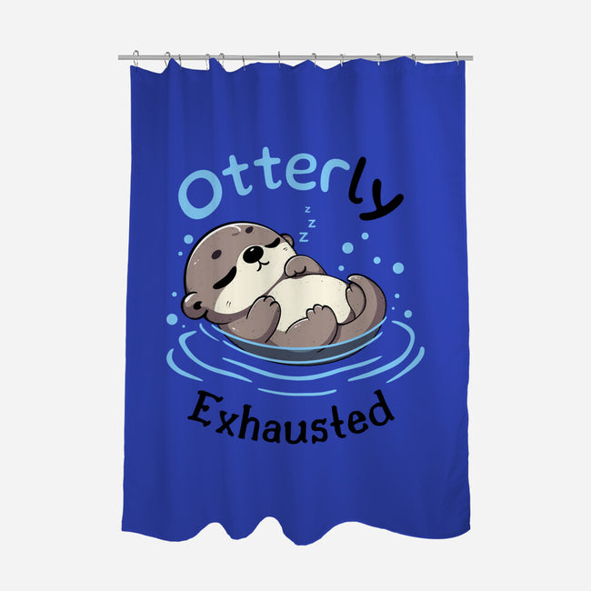 Otterly Exhausted-None-Polyester-Shower Curtain-Trendlory