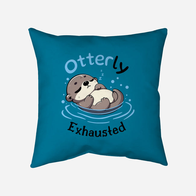 Otterly Exhausted-None-Removable Cover w Insert-Throw Pillow-Trendlory