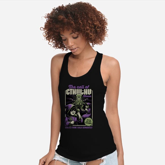 Cthulhu Phone Toy-Womens-Racerback-Tank-Studio Mootant