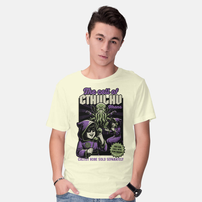 Cthulhu Phone Toy-Mens-Basic-Tee-Studio Mootant