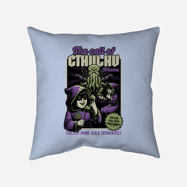 Cthulhu Phone Toy-None-Removable Cover w Insert-Throw Pillow-Studio Mootant