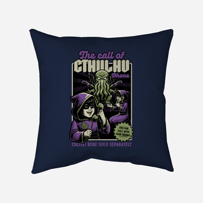 Cthulhu Phone Toy-None-Removable Cover w Insert-Throw Pillow-Studio Mootant