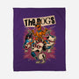 Cartoon Dog Band-None-Fleece-Blanket-Studio Mootant