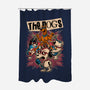 Cartoon Dog Band-None-Polyester-Shower Curtain-Studio Mootant
