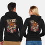 Cartoon Dog Band-Unisex-Zip-Up-Sweatshirt-Studio Mootant