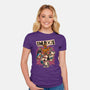 Cartoon Dog Band-Womens-Fitted-Tee-Studio Mootant