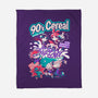 90s Cereal-None-Fleece-Blanket-yumie
