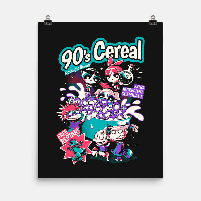 90s Cereal-None-Matte-Poster-yumie