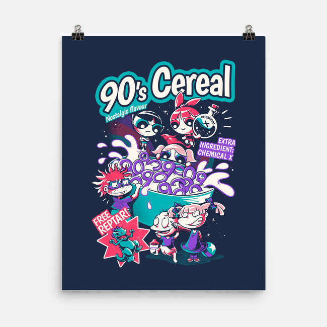 90s Cereal-None-Matte-Poster-yumie