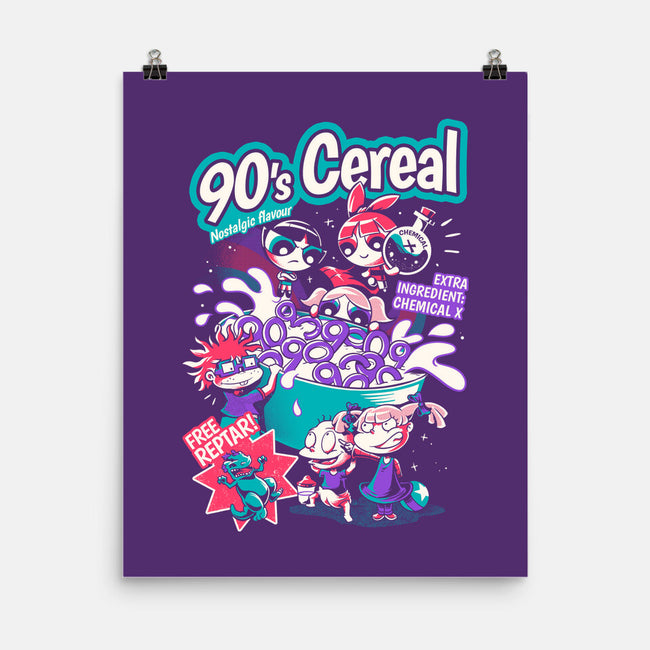 90s Cereal-None-Matte-Poster-yumie