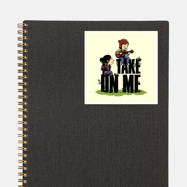 Take On Me-None-Glossy-Sticker-estudiofitas